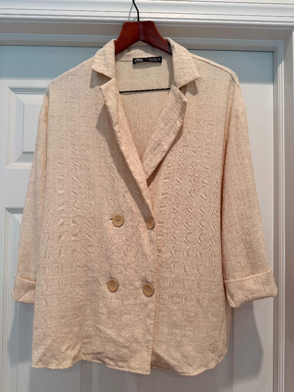 Zara Beige Lightweight blazer XS